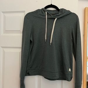 Vuori, Halo Essential Hoodie, KELP HEATHER, Green, XS, Women's Sweatshirt